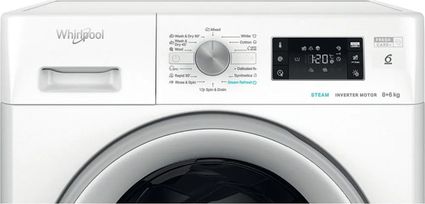 Стирально-сушильная машина Whirlpool FFWDB 864489 SV EE- фото5