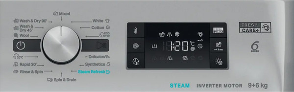 Стирально-сушильная машина Whirlpool FFWDB 964489 SBSV EE- фото4