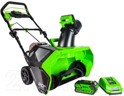 Снегоуборщик аккумуляторный Greenworks GD40SB 40V / 2600607- фото8