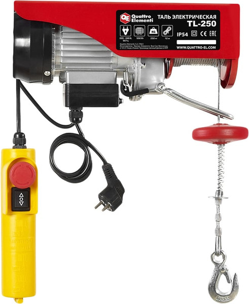 Таль электрическая Quattro Elementi TL-250 / 793-688- фото4