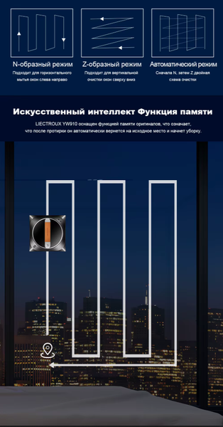 Робот-мойщик окон Liectroux YW910- фото8