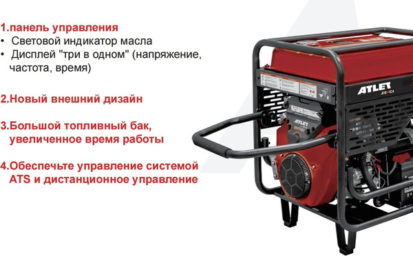 Бензиновый генератор Atlet SC13000-I- фото2