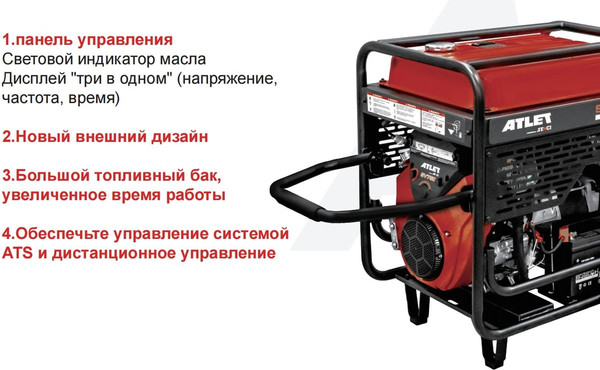 Бензиновый генератор Atlet SC15000-I- фото2