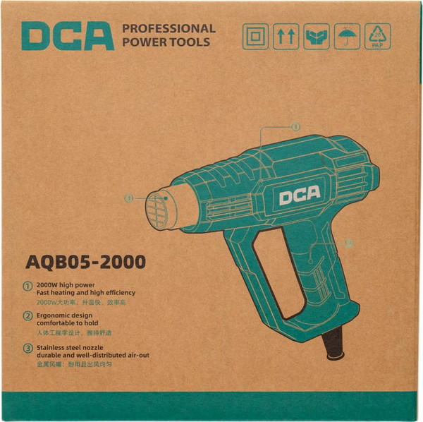 Строительный фен DCA AQB05-2000- фото8