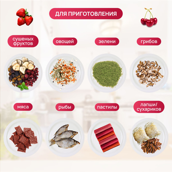 Сушилка для овощей и фруктов Ветерок 2 Люкс / ЭСОФ-2-0.6/220-03-В- фото3