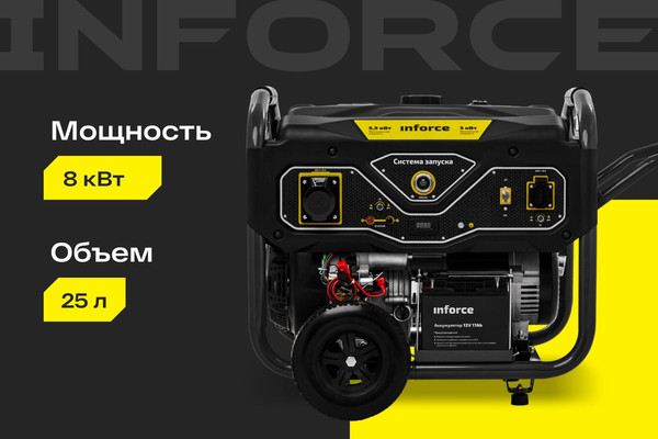 Бензиновый генератор Inforce GL 8000 04-03-16- фото2