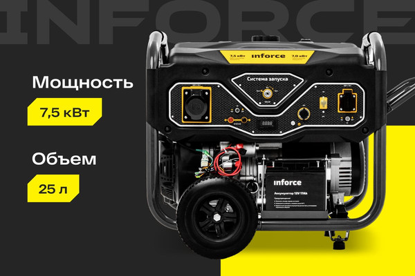 Бензиновый генератор Inforce GL 7500 04-03-17- фото2