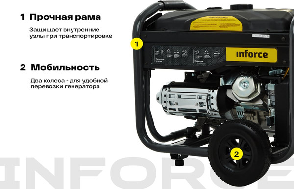Бензиновый генератор Inforce GL 5500 04-03-21- фото3