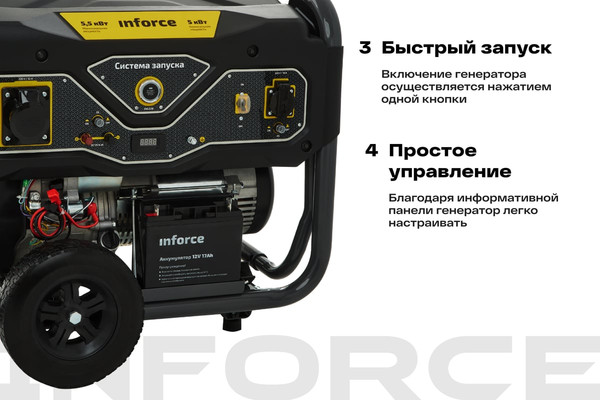 Бензиновый генератор Inforce GL 5500 04-03-21- фото4