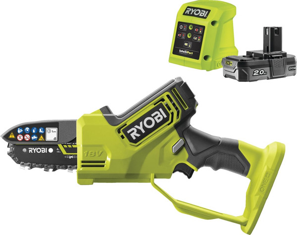 Пила цепная аккумуляторная Ryobi RY18PSX10A-120- фото2