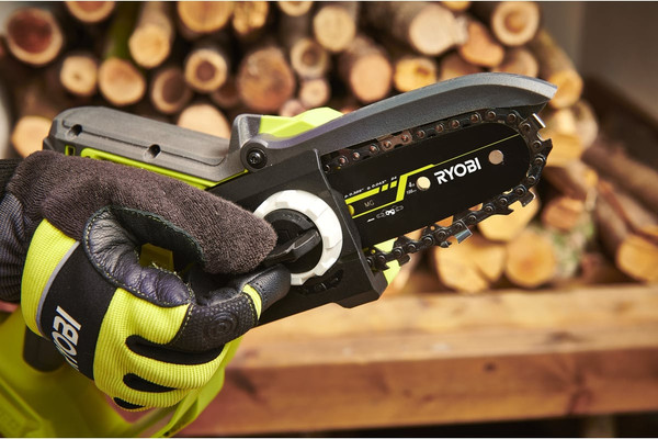 Пила цепная аккумуляторная Ryobi RY18PSX10A-120- фото7