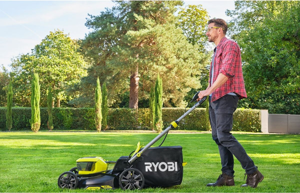 Газонокосилка аккумуляторная Ryobi RY18LMX46A-250- фото9