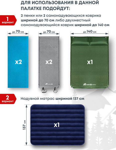 Палатка RSP Outdoor Narle 2 / TA-NA-2-OLGN- фото9
