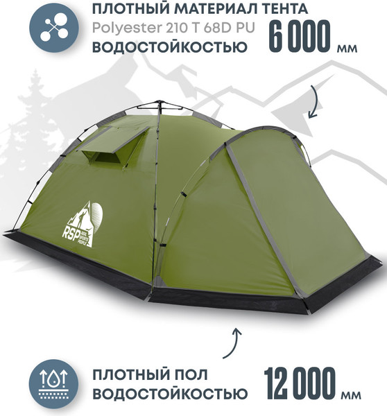 Палатка RSP Outdoor Narle 4 / TA-NA-4-OLGN- фото3