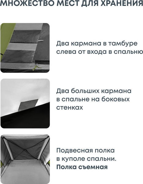 Палатка RSP Outdoor Narle 4 / TA-NA-4-OLGN- фото6