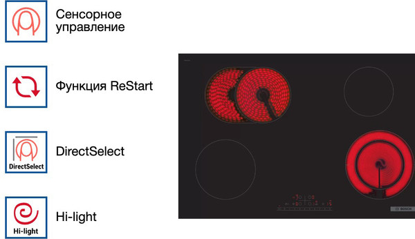 Электрическая варочная панель Bosch PKN811FP2E- фото2