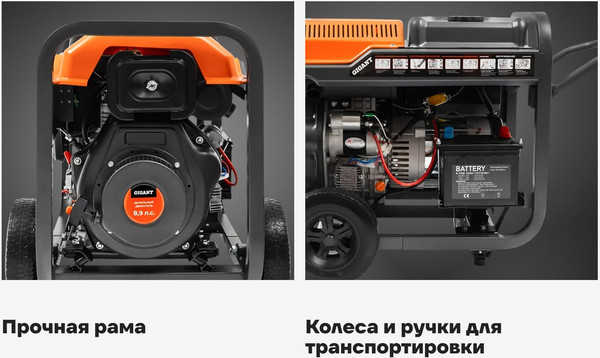 Дизельный генератор Gigant GDGL-5500- фото4