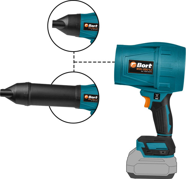 Воздуходувка аккумуляторная Bort BSS-20U-Li (93414370)- фото4