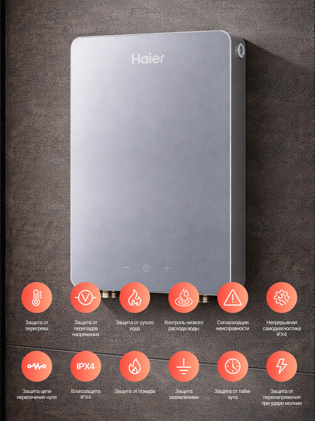 Проточный водонагреватель Haier GRACE-EI9 / GA0T6PE07- фото7