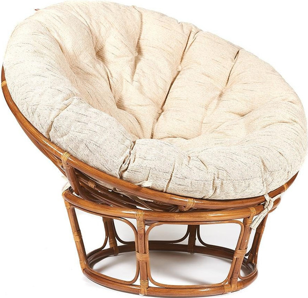 Кресло садовое Tetchair Papasan 23/01 W с подушкой 129- фото
