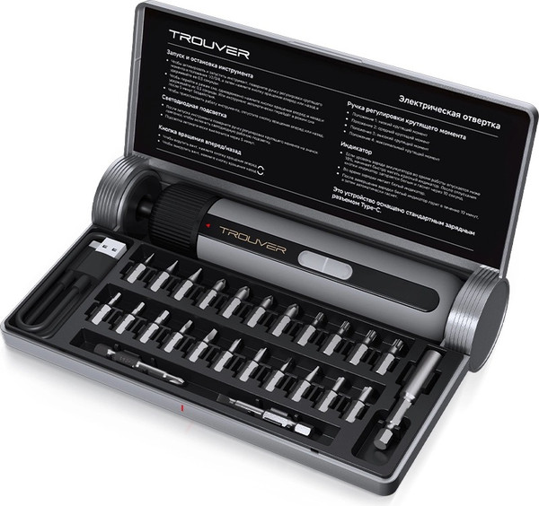 Электроотвертка Trouver 4V Electric Screwdriver Kit (TSD008)- фото3