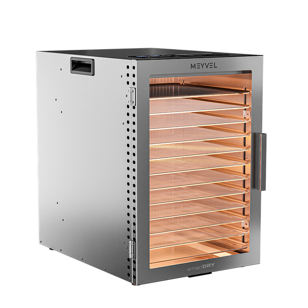Сушильный шкаф для овощей и фруктов Meyvel MDH12-1S (Inox)- фото