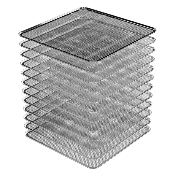 Сушильный шкаф для овощей и фруктов Meyvel MDH12-1S (Inox)- фото3