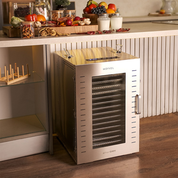 Сушильный шкаф для овощей и фруктов Meyvel MDH16-1S (Inox)- фото10