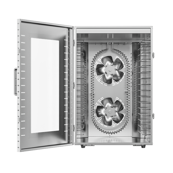 Сушильный шкаф для овощей и фруктов Meyvel MDH16-1S (Inox)- фото3