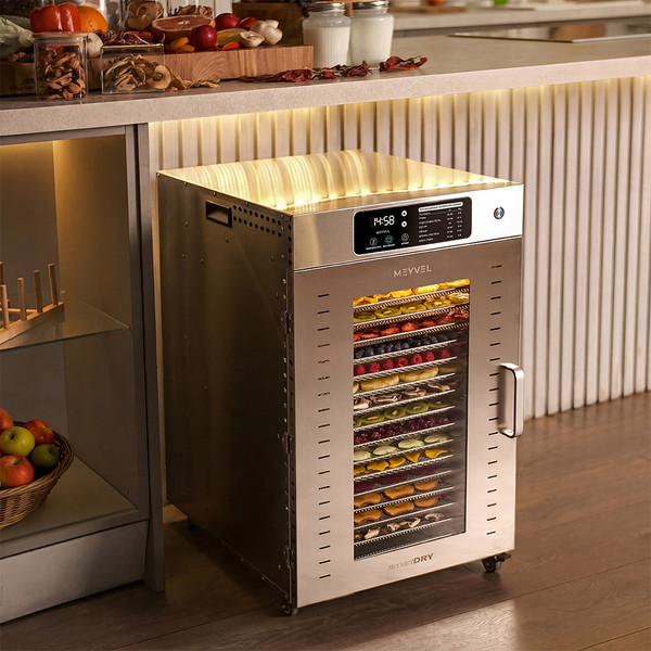 Сушильный шкаф для овощей и фруктов Meyvel MDH18-1S (Inox)- фото10