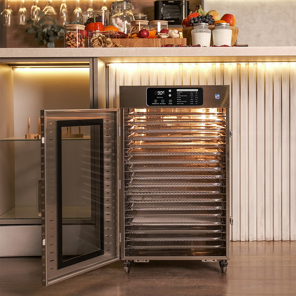 Сушильный шкаф для овощей и фруктов Meyvel MDH18-1S (Inox)- фото5