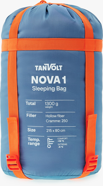 Спальный мешок TANVOLT Nova1_OrangeBlue- фото10