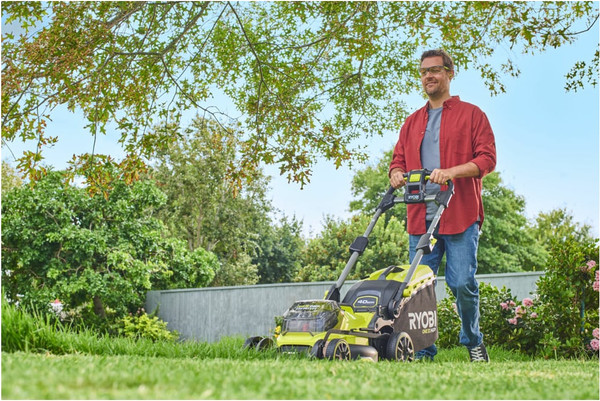 Газонокосилка аккумуляторная Ryobi RY18LMX40B-0 / 5133005479- фото10