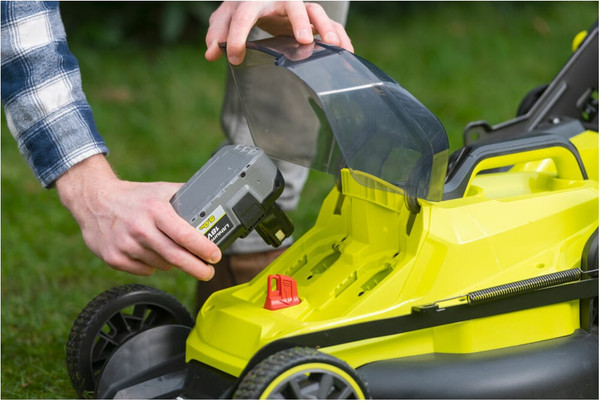 Газонокосилка аккумуляторная Ryobi RY18LMX40B-0 / 5133005479- фото4