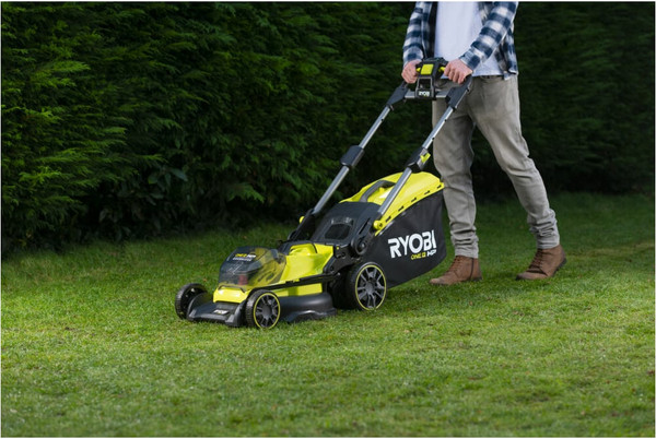 Газонокосилка аккумуляторная Ryobi RY18LMX40B-0 / 5133005479- фото8