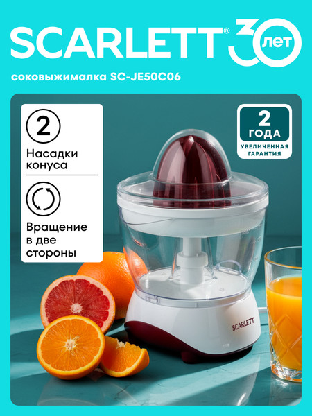 Соковыжималка электрическая Scarlett SC-JE50C06- фото2