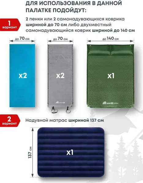 Палатка RSP Outdoor Deep 2 / T-DE-2-OLGN- фото9