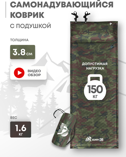 Туристический коврик RSP Outdoor Sunny 38 / M-SUN-38-CA- фото2