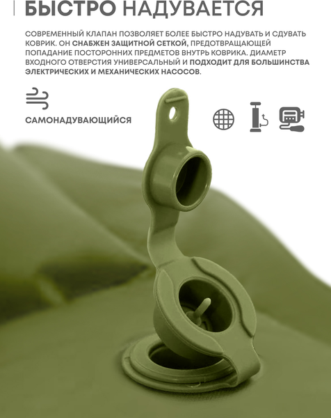 Туристический коврик RSP Outdoor Sunny 50 Double / M-SUN-50-DBL-OLGN- фото10