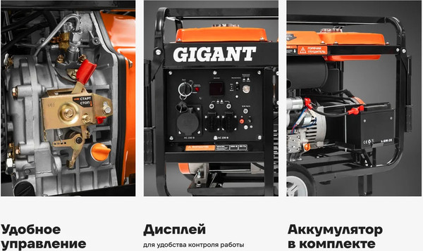 Дизельный генератор Gigant GDGL-7000E- фото4