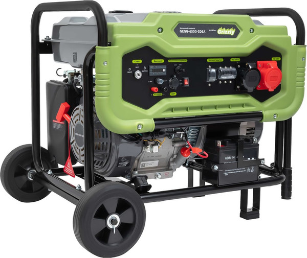 Бензиновый генератор Grizzly GEGG-6500-3DEA- фото2