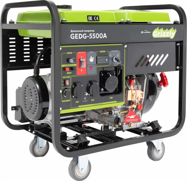 Дизельный генератор Grizzly GEDG-5500A- фото3