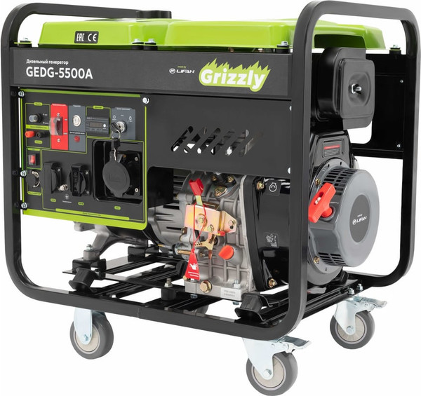 Дизельный генератор Grizzly GEDG-5500A- фото4