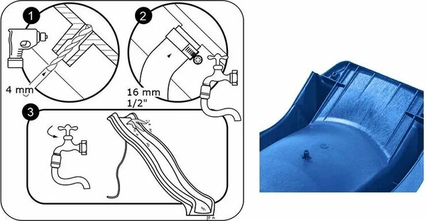Скат для горки KBT Tsuri HDPE / 402.015.018.001- фото5