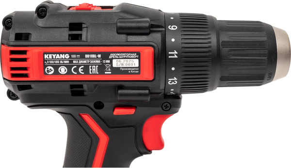 Аккумуляторная дрель-шуруповерт KEYANG DD18BL-W (Bare)- фото6