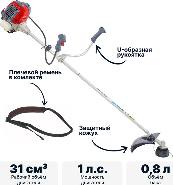 Триммер бензиновый Efco DSH 3100 T-4T / 61559018E5- фото4