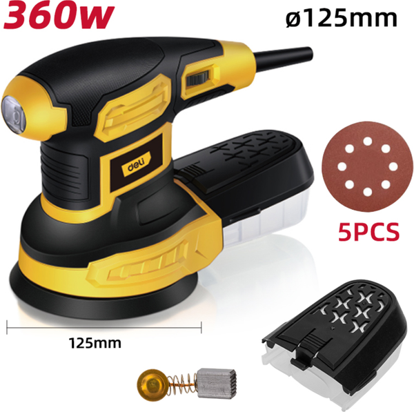 Эксцентриковая шлифовальная машина Deli YS EDL-SG125-E- фото2