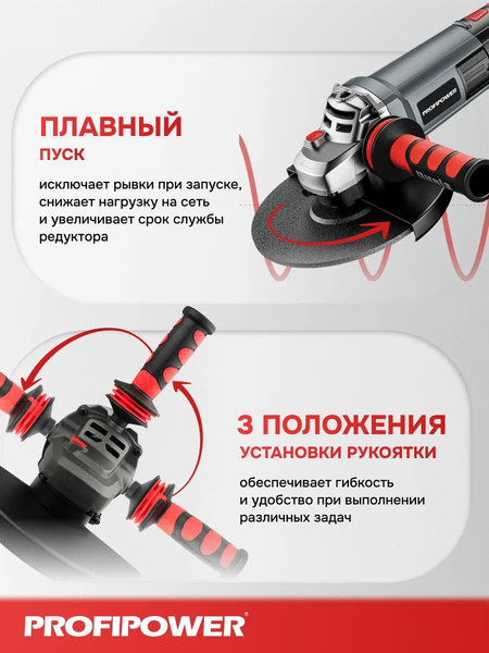 Угловая шлифовальная машина Profipower PGS-2300 / E0353- фото9