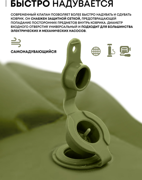 Туристический коврик RSP Outdoor Sunny 50 Auto / M-SUN-50-AUTO-OLGN- фото3