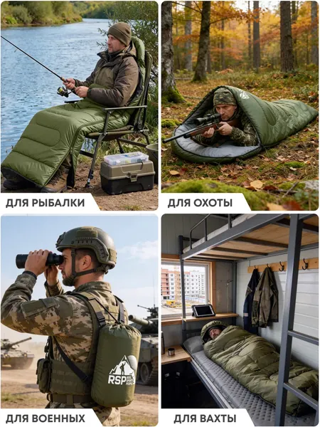 Спальный мешок RSP Outdoor Lager 250 / SB-LAG-250-OLGN-L- фото10